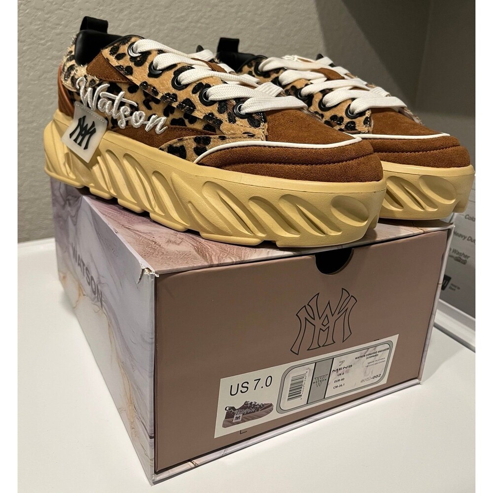 Watson Concord Sneakers Leopard Men’s Size 7 New in Box
